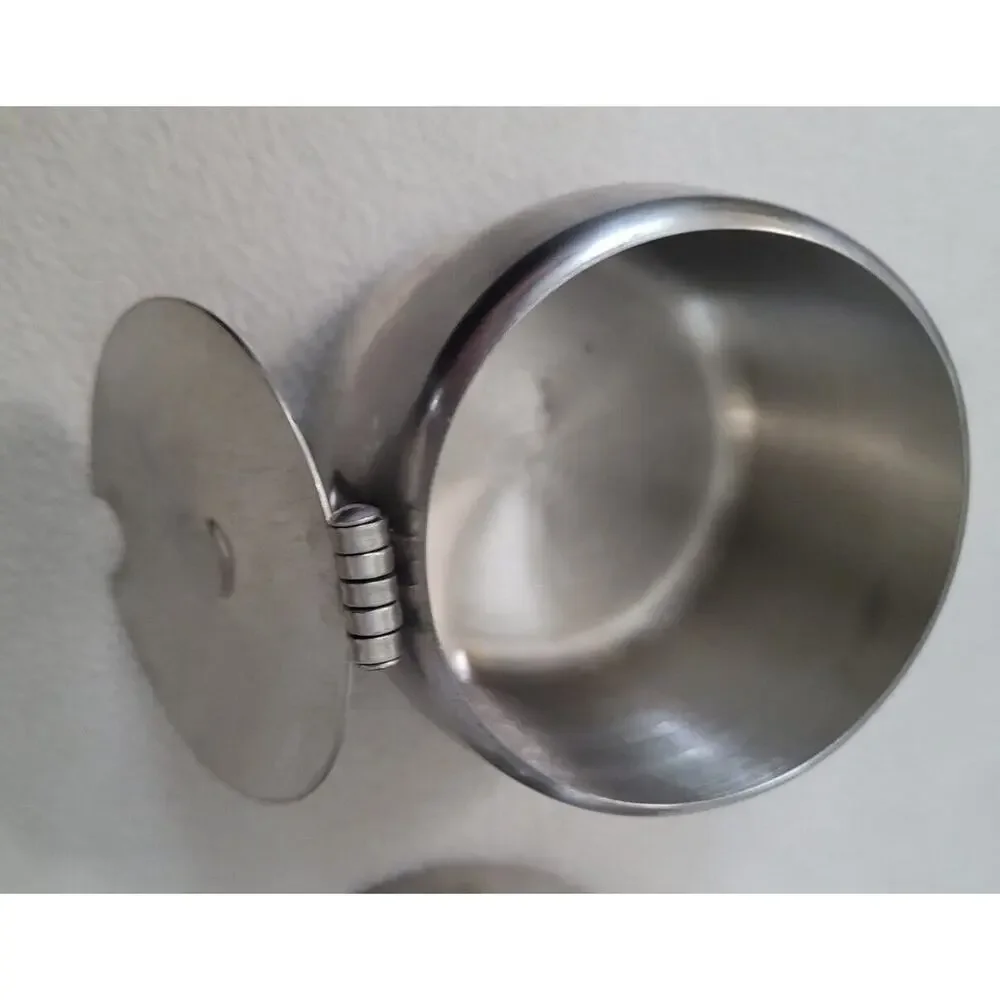 Vtg Sunnex 18-8 Tea Set Stainless Steel Pot Creamer Sugar Bowl Bar Ware